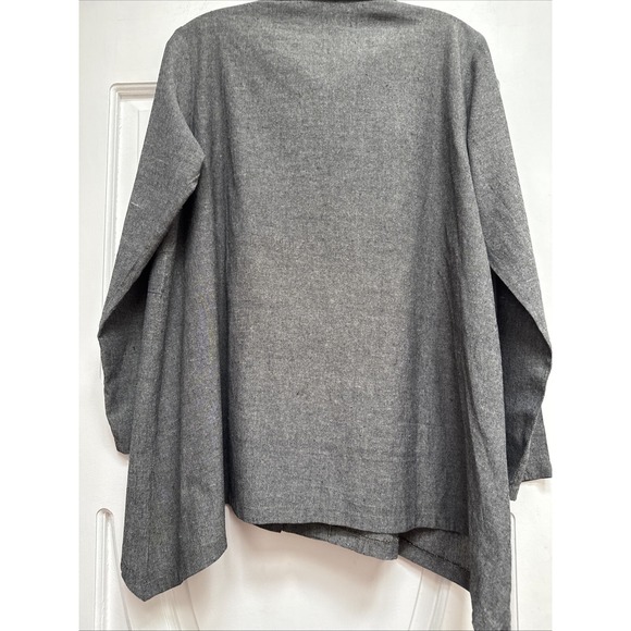 MSquare by Neetu Malik Tunic Size 1 Gray Asymmetrical Hem Lagenlook Women - Picture 6 of 10